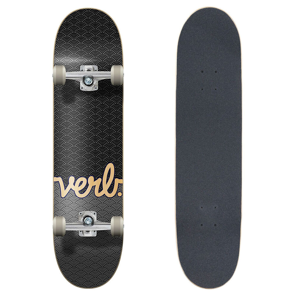 Verb Complete Skateboard Progressive Waves Black/Charcoal 8in