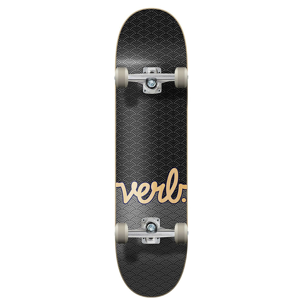 Verb Complete Skateboard Progressive Waves Black/Charcoal 8in