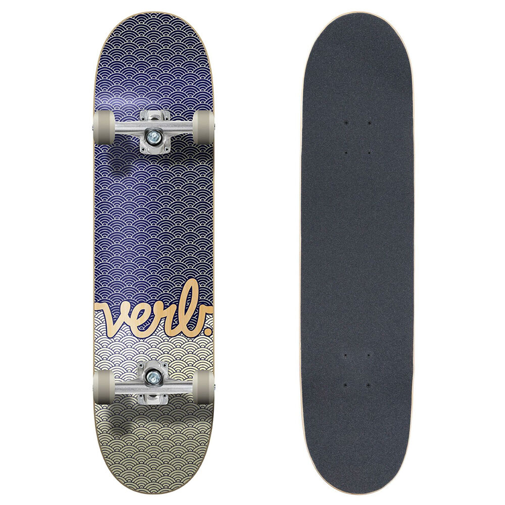 Verb Complete Skateboard Progressive Waves Cream/Navy 7.75in
