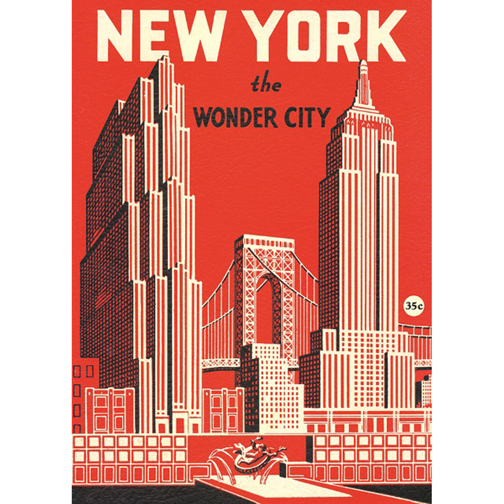 6PK Cavallini Paper Poster Prints/Gift Wrap 50x70cm - New York Wonder City