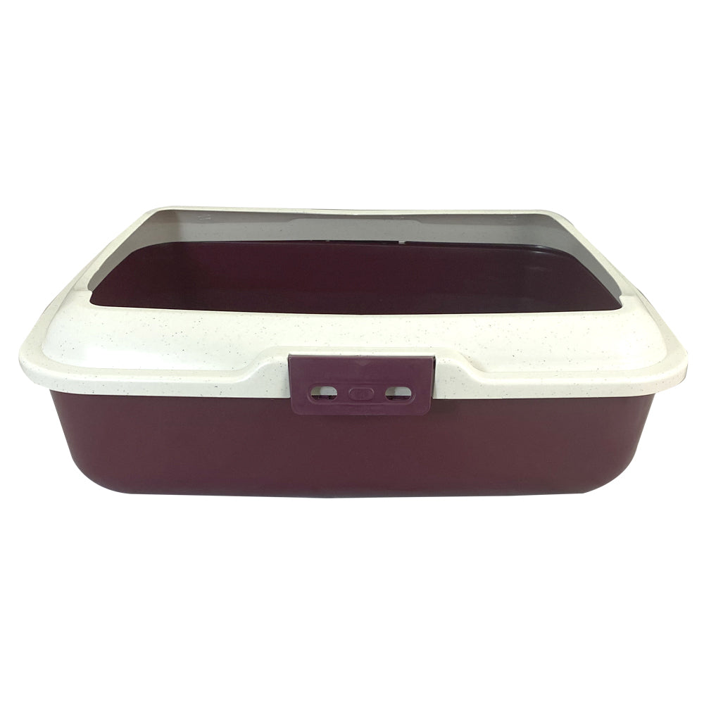 Showmaster Rectangular Pet/Cat Litter Tray w/ Rim Assorted