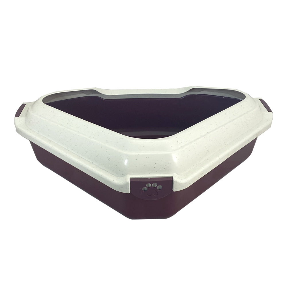 Showmaster Room Corner Cat/Pet Litter Box/Tray w/ Rim Assorted
