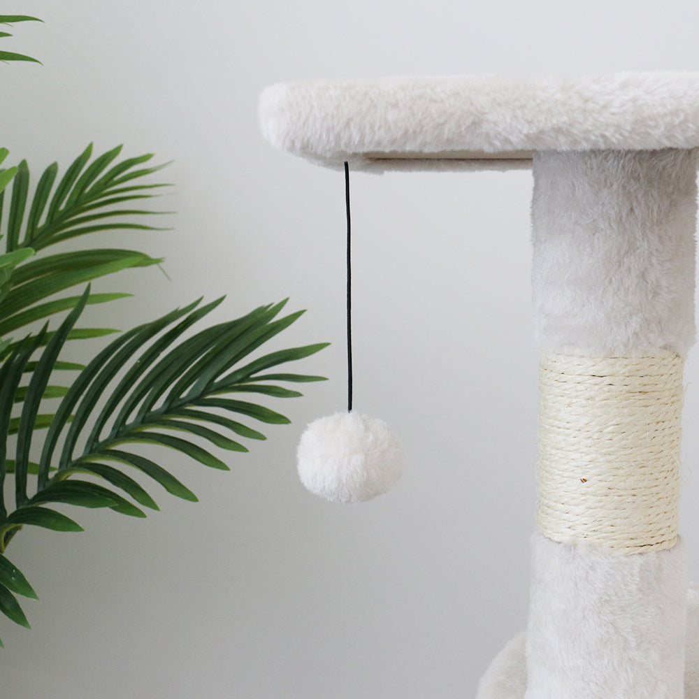 Catio 40x119cm Tranquility Abode Scratching Post Cat Tree - White