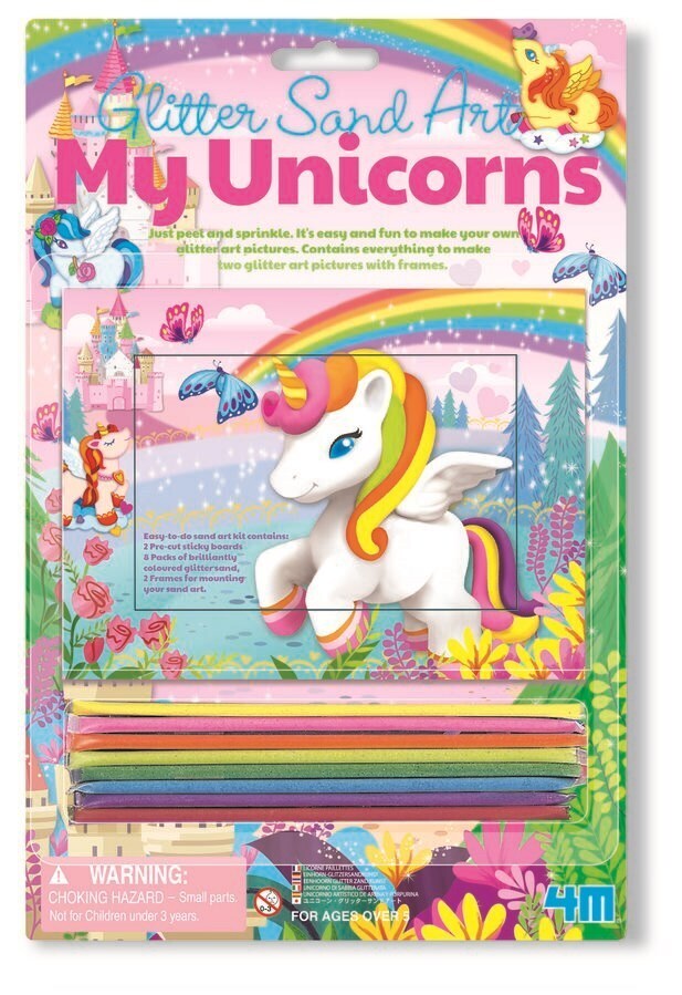 2PK 4M Easy-To-Do My Unicorn Glitter Sand Art Kids 5y+