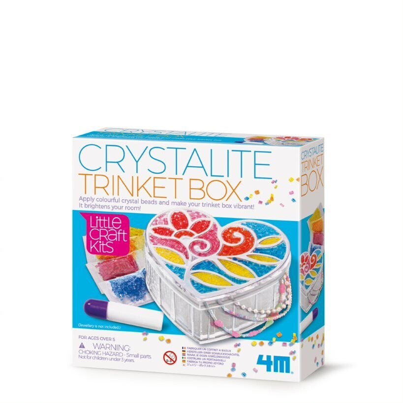 2PK 4M Little Craft Crystalite Trinket Box Kid Art 5y+