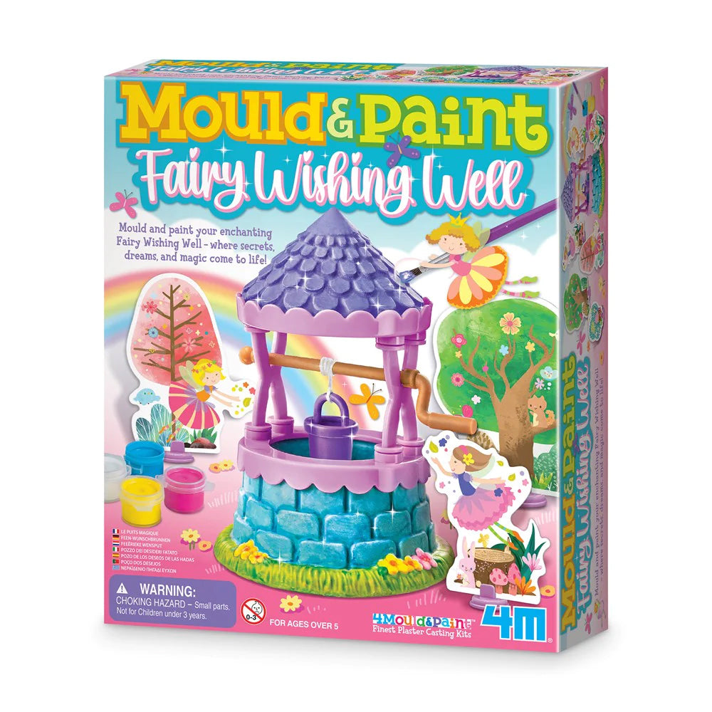 4M KidzMaker Mould & Paint Fairy Wishing Well Plaster Art/Craft Kit 5y+
