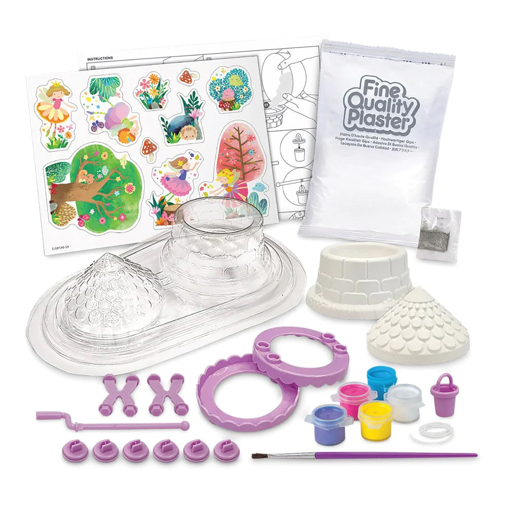 4M KidzMaker Mould & Paint Fairy Wishing Well Plaster Art/Craft Kit 5y+