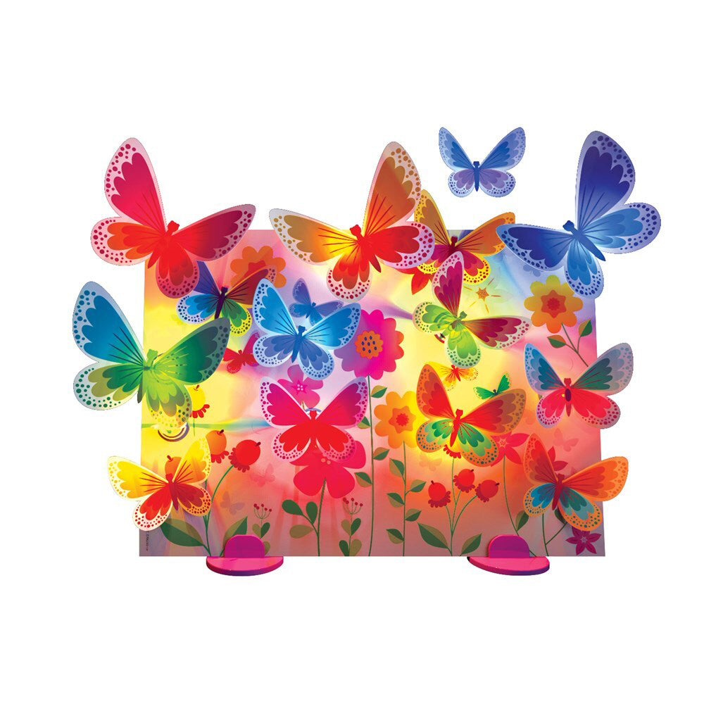 4M KidzMaker 3D Glow Butterfly Canvas Kids Room Decor 5y+
