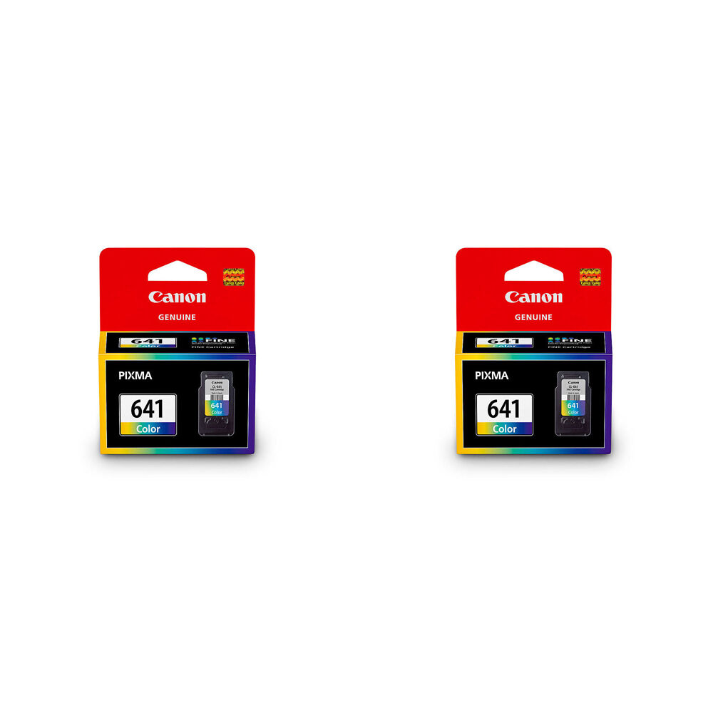 2PK Canon Pixma CL641 Colour Ink Cartridge 180 Page Yield CMY