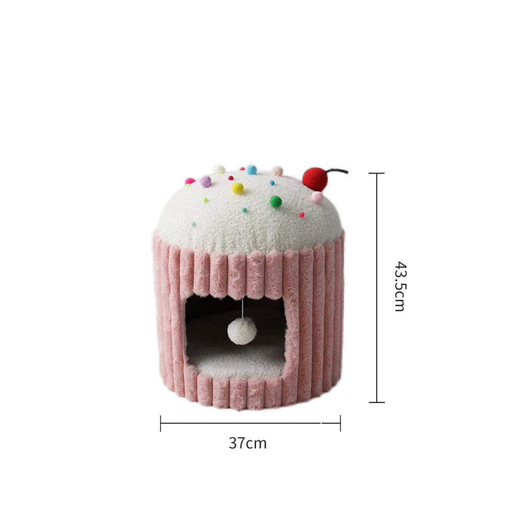 Catio Cupcake Pet/Cat Sleeping House Cave Bed - Pink