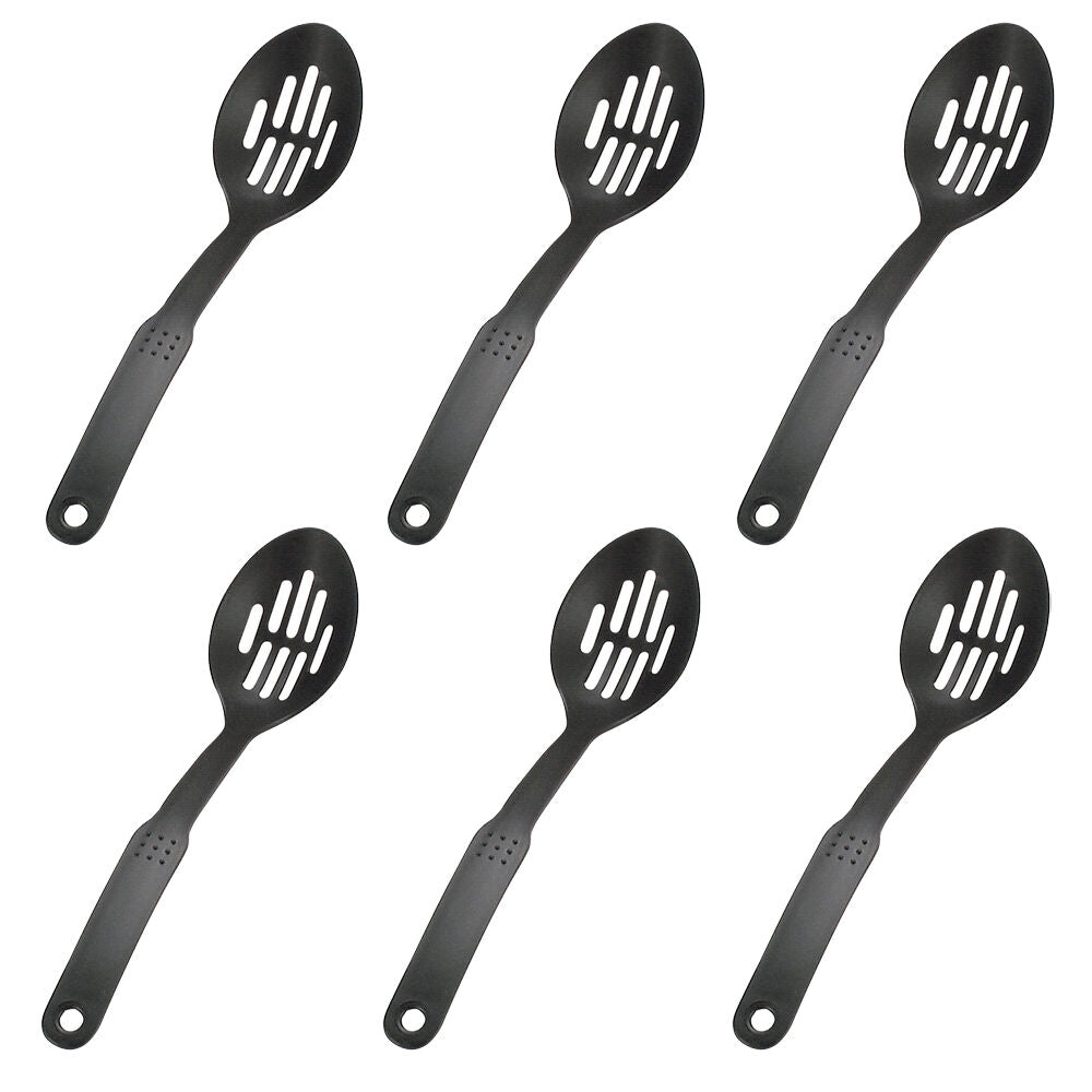 6PK Classica Non-Stick Plastic/Nylon Slotted Spoon Kitchen Utensil Durable 31cm
