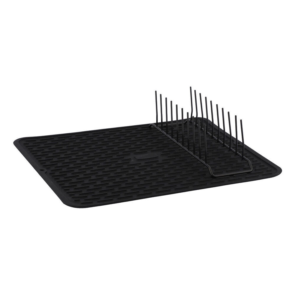 2PK Classica Aura Folding Dish Rack Space-Saving Silicon/Metal Kitchen Accessory