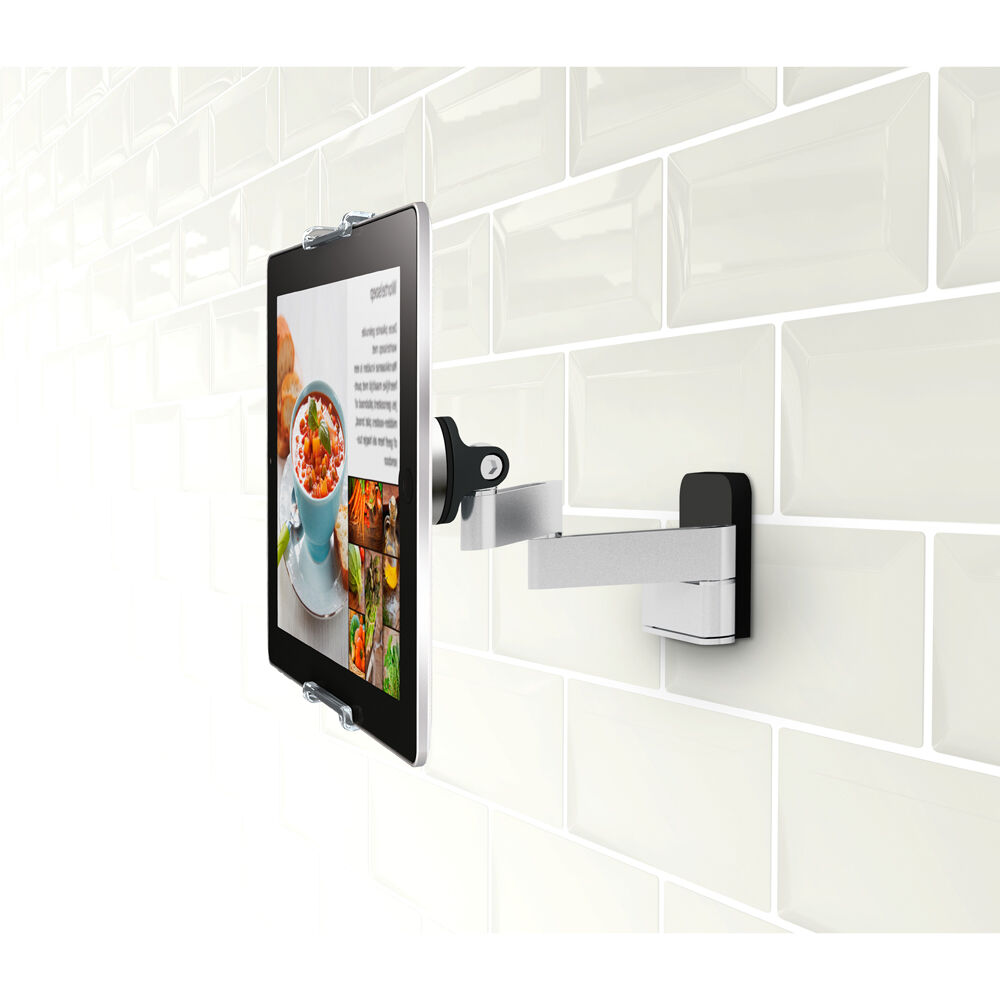 Vogels Aluminium Adjustable Tablet Wall Mount Flex Pack - Silver