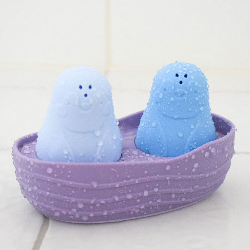 Koala Dream Silicone Penguins Bath Boat Purple 6M+