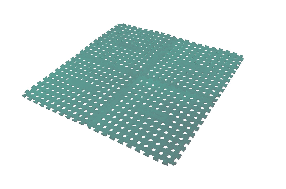 4PK Wildtrak 60x60cm Foam Floor Mats Outdoor Camping - Green