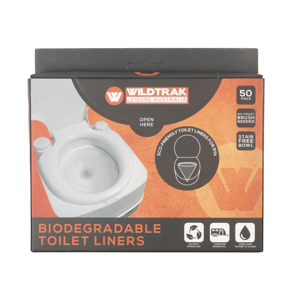 2x 50pc Wildtrak Biodegradable Toilet Liners Outdoor Camping