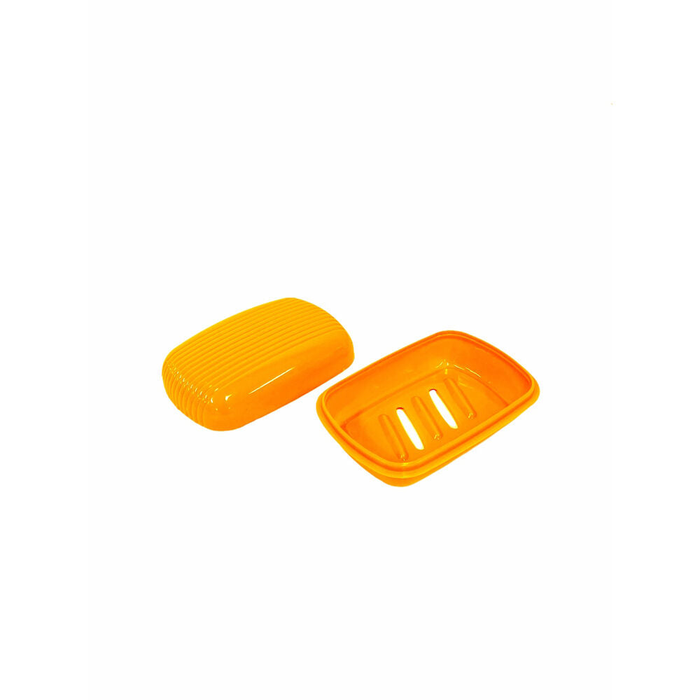 4x 2pc Wildtrak Travel PVC Soap Holder Orange Outdoor Camping