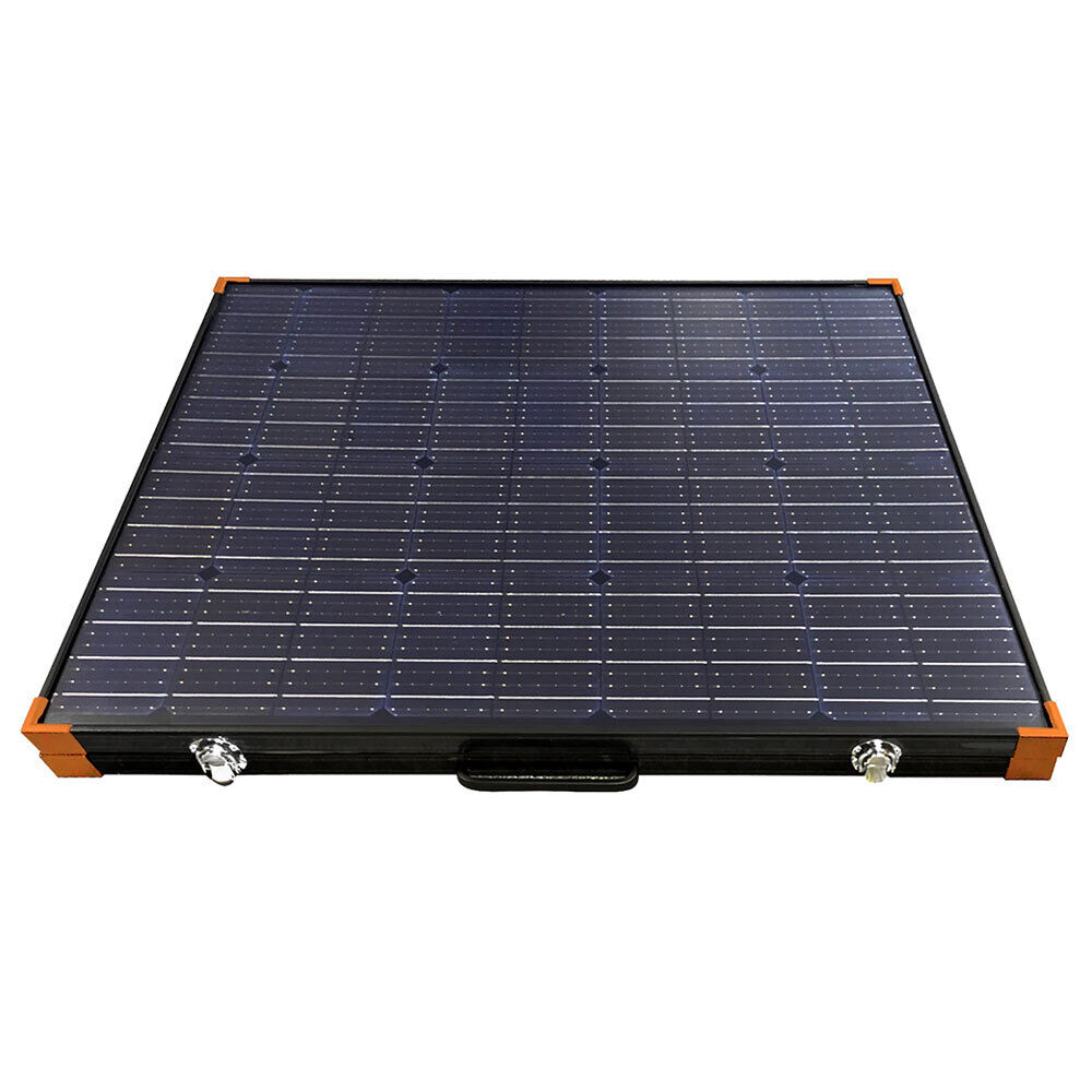 Wildtrak Folding Aluminium Solar Panel Portable Efficient Energy 160 Watt