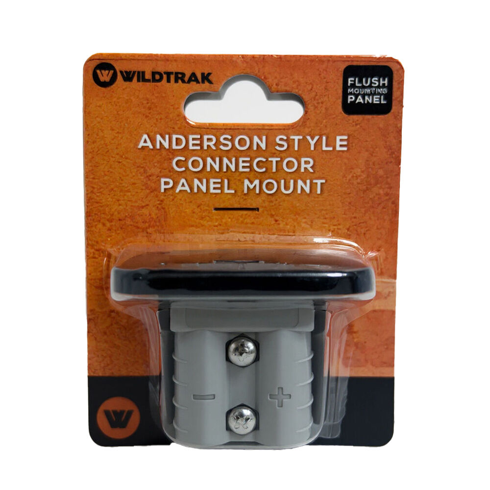 Wildtrak 50A Anderson Style Connector Flush Mounting Panel Grey