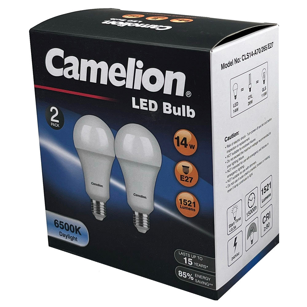 3x 2pc Camelion Led Light Globe 14W 240V Edison Daylight 6500K E27
