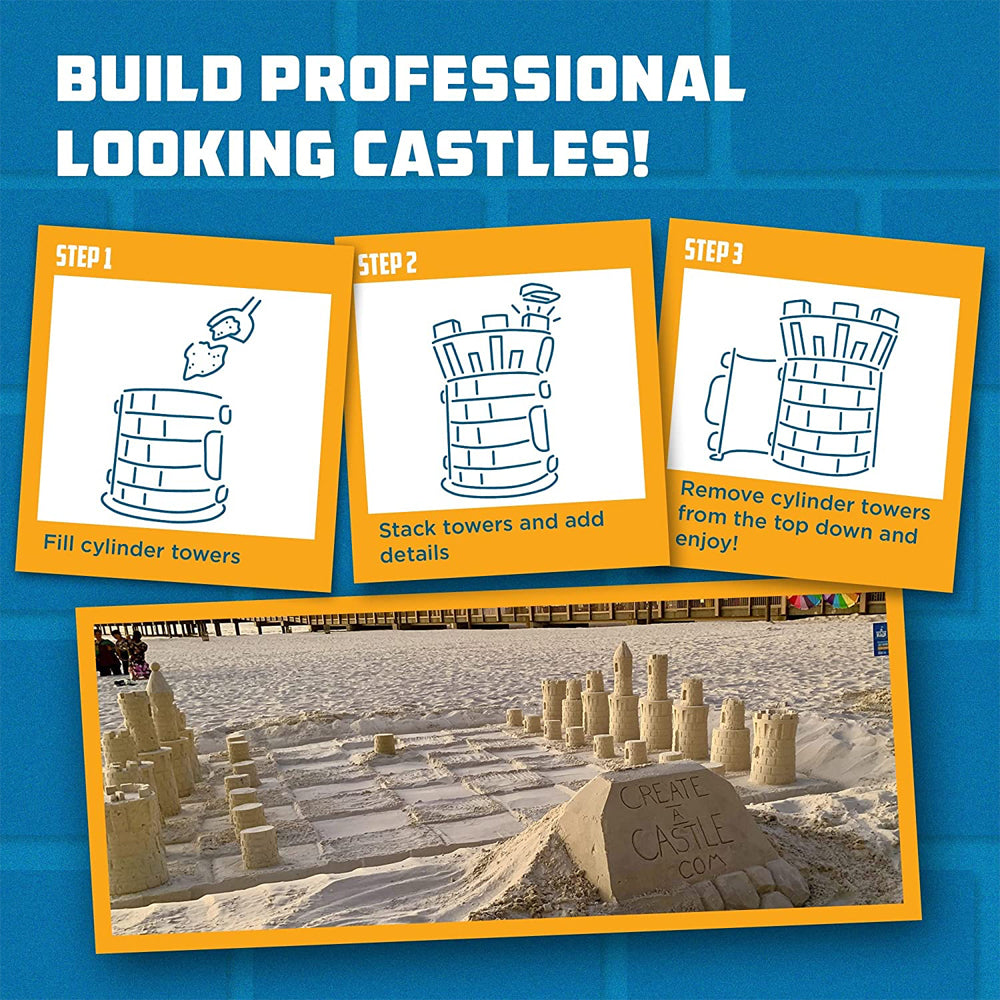 Create A Castle Build Master Tool Kit Sand/Snow Kids Toy 6y+