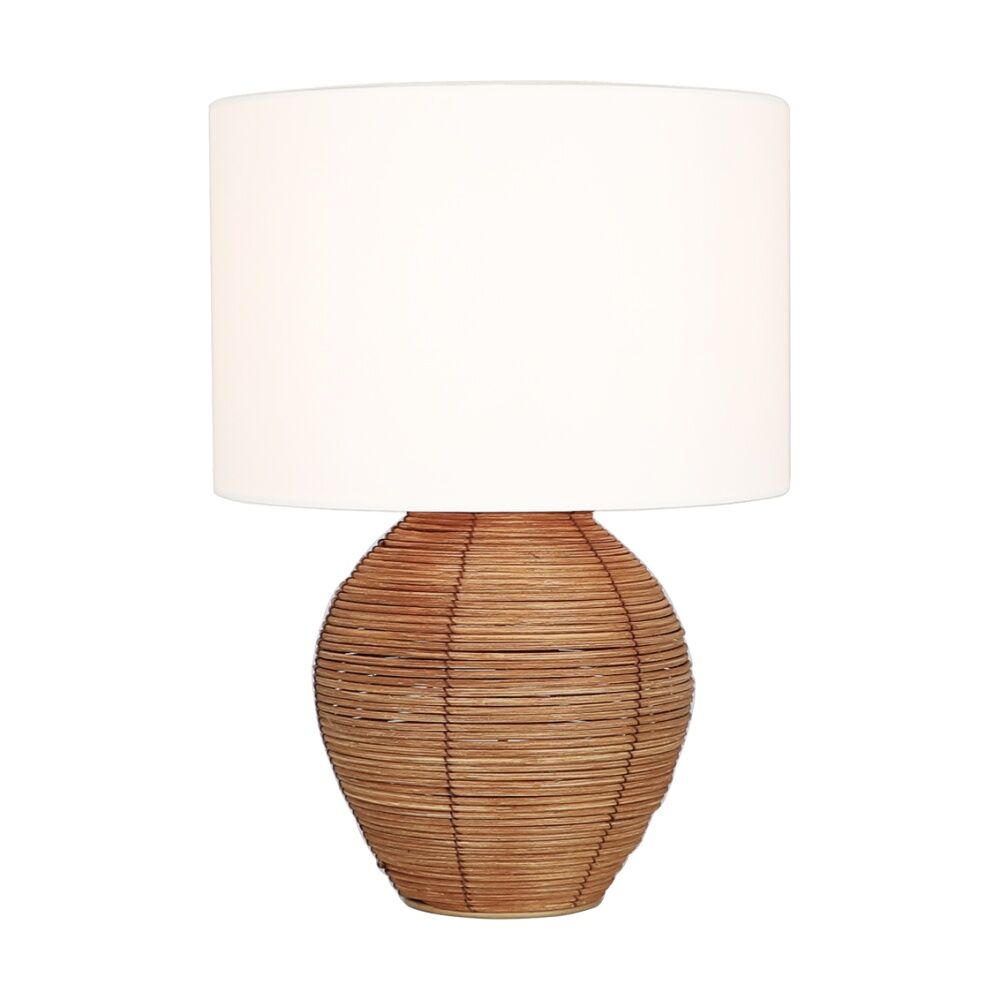 NF-Living Briza Coastal Rattan Style Bedside/Desk Table Lamp 30x41.5cm