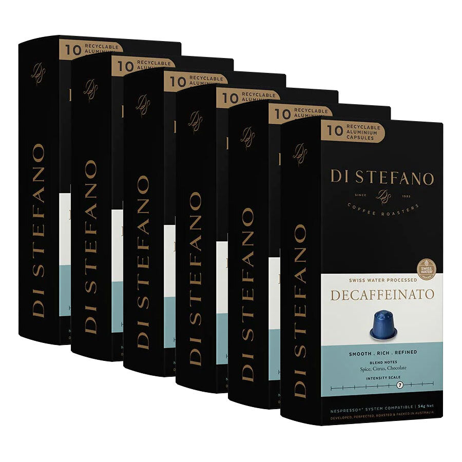 60pc Di Stefano 54g Decaf Coffee Capsules Decaffeinato