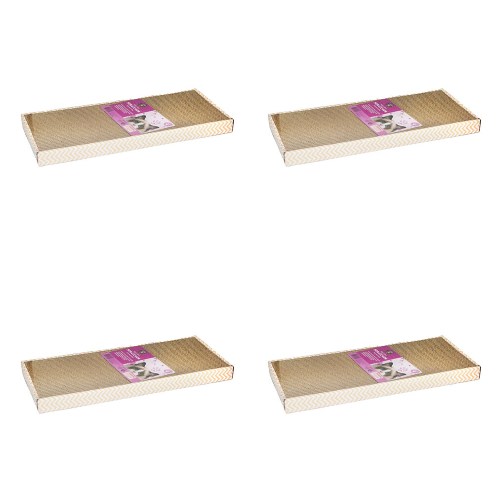 4PK Dudley's World Of Pets Paper Cat Scratcher Furniture Flat