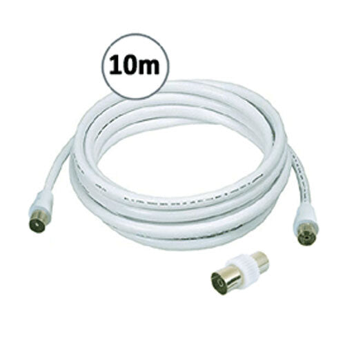 Sansai 10m Male To Male Antenna Flylead w/ Female Adaptor
