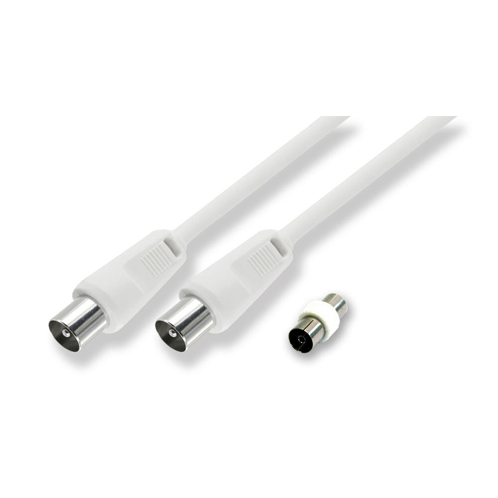 3PK Sansai 3m Male To Male Antenna Flylead w/ Female Adaptor