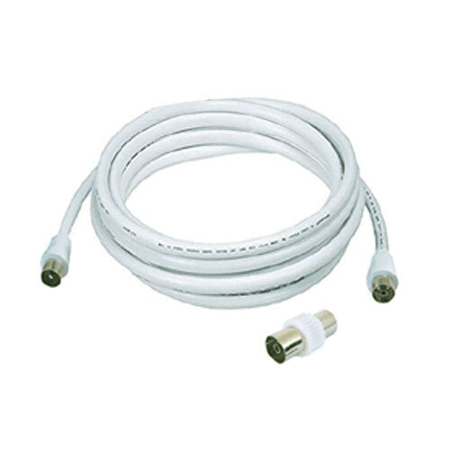 3PK Sansai 5m Male To Male Antenna Flylead w/ Female Adaptor