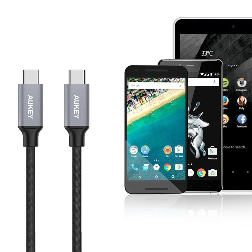 Aukey 1M Impulse Series Braided Cable USB-C to C