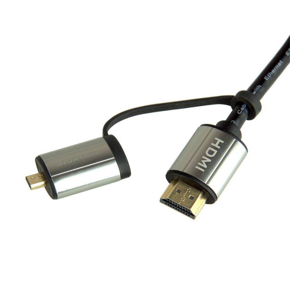 Connect Cable 1.8m HDMI 2.0 Premium 4K Cable w/ Mini & MicroHDMI Adapter
