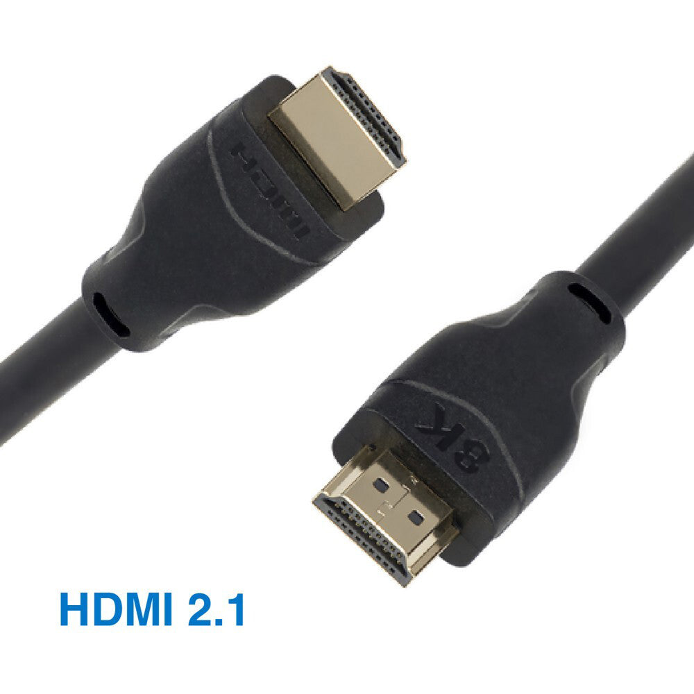 Laser HDMI 2.1 Male 8K Connector Cable Ultra High Speed 5m - Black