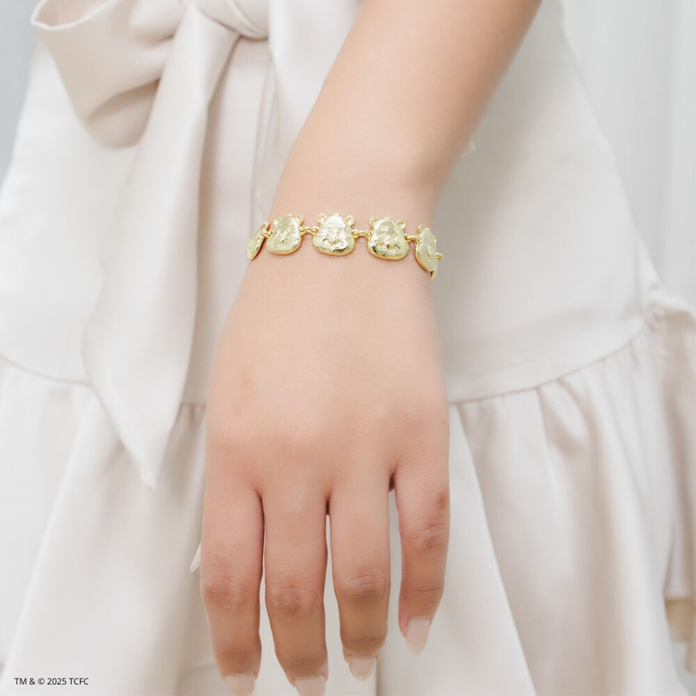 Care Bears Chain Bracelet - Gold Plated Brass - Gold