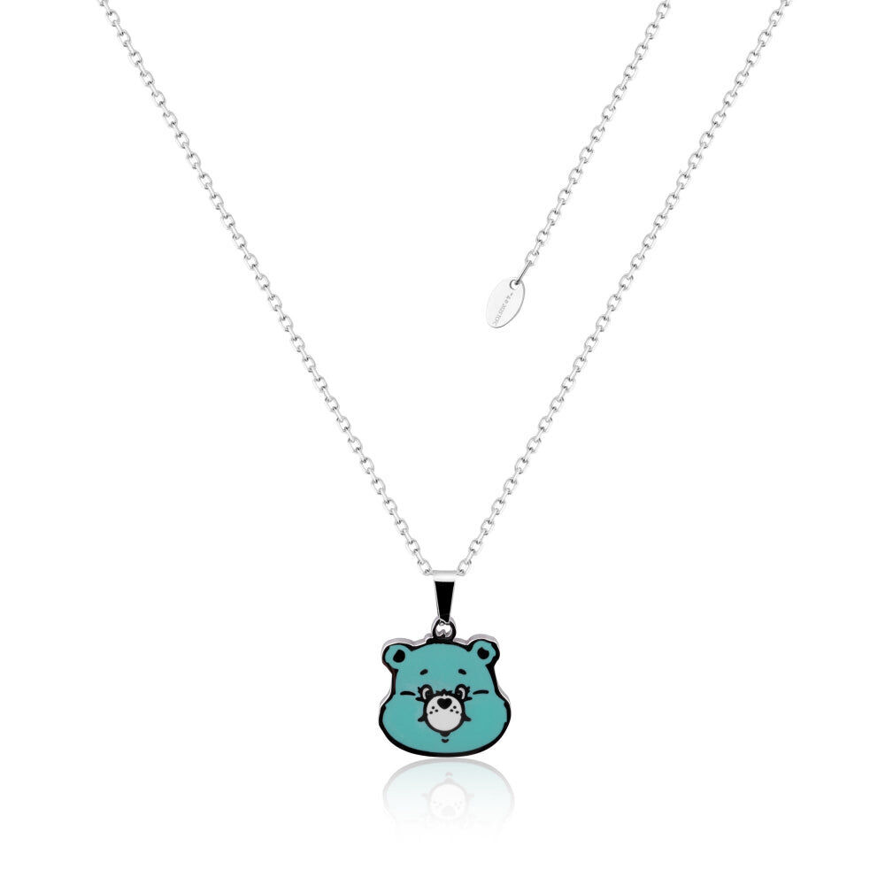 ECC Care Bears Share Bear Enamel Necklace - Stainless Steel - Green