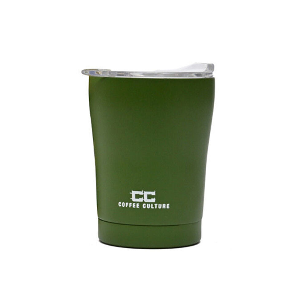 2PK Coffee Culture Stainless Steel Double Wall 350ml Travel Cup - Green