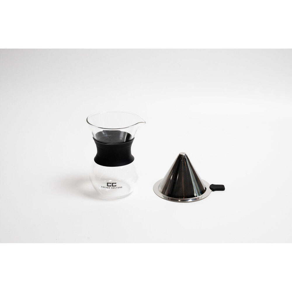 Coffee Culture 200ml Pour Over Coffee Maker Glass Jug w/ Filter