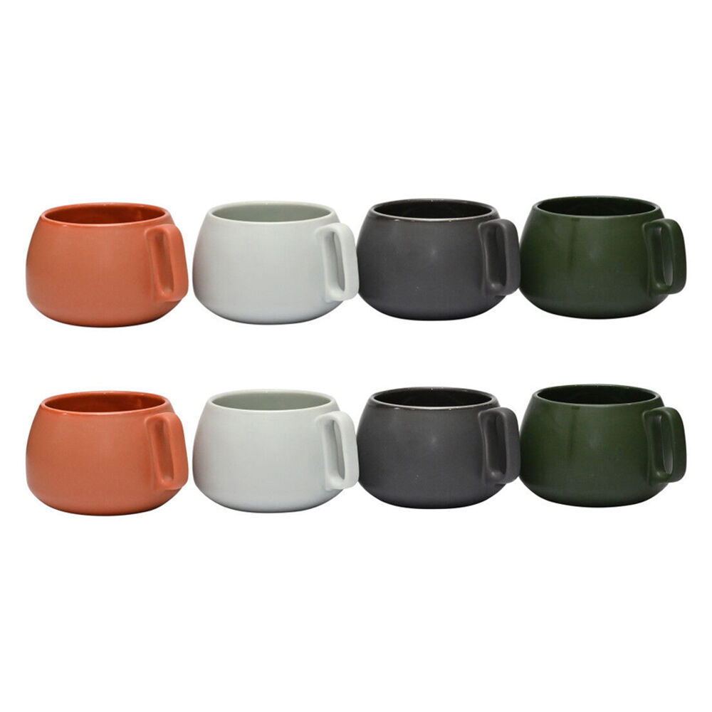 2x 4pc Coffee Culture 450ml Ceramic Coffee & Tea Mug - Terrance