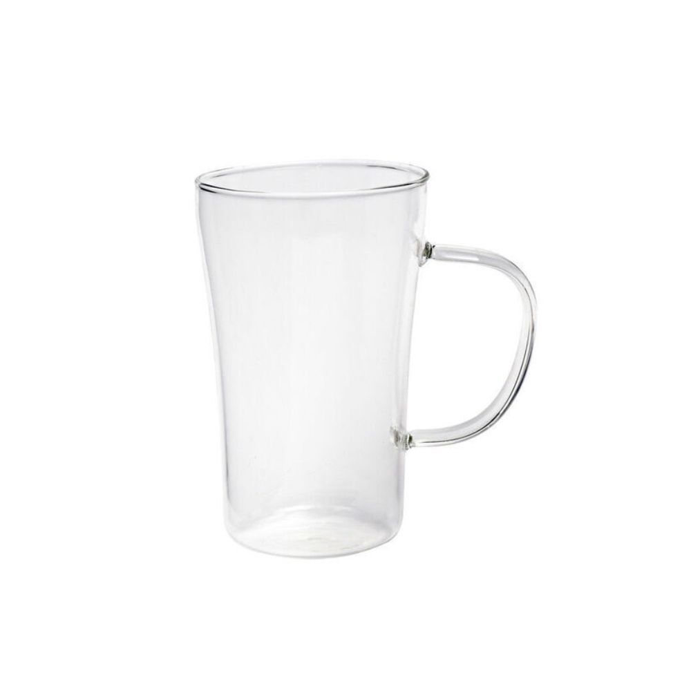 2x 4pc Coffee Culture Luca 330ml Glass Single Wall Mug Set - Clear