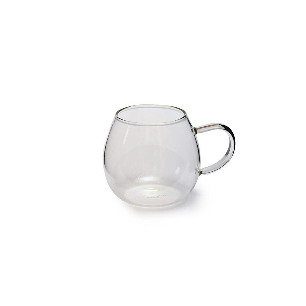 2x 4pc Coffee Culture Deca 380ml Glass Single Wall Mug Set - Clear