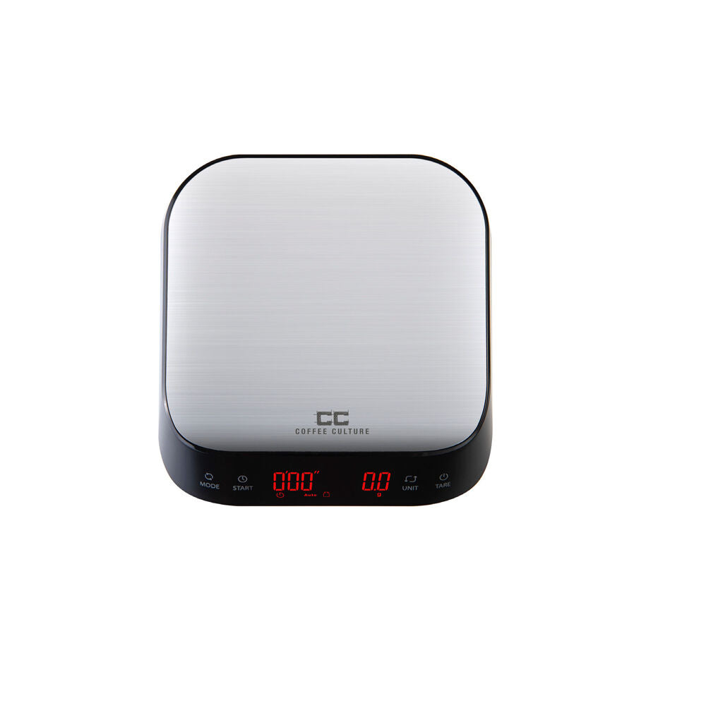 Coffee Culture Stainless Steel 3kg/16.5cm Digital Coffee Scale - Silver