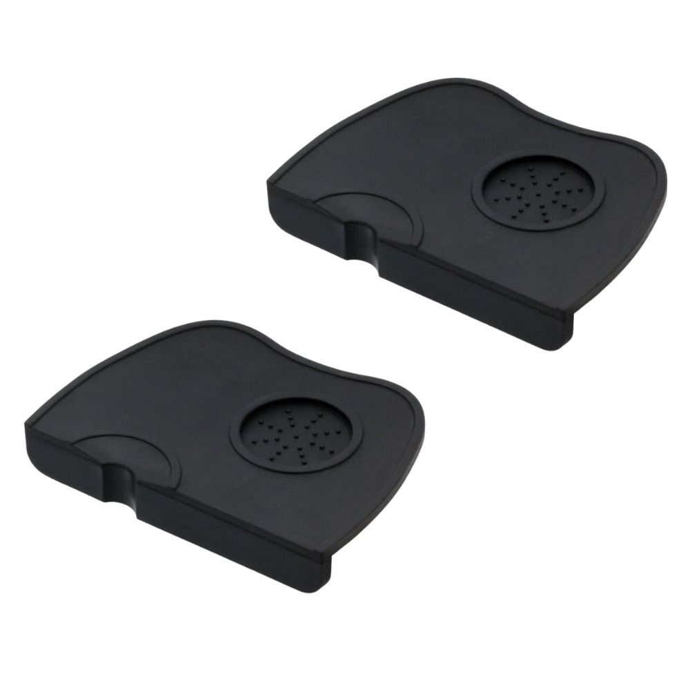 2PK Coffee Culture Silicone Tamper Mat 17.5x12.5cm - Black