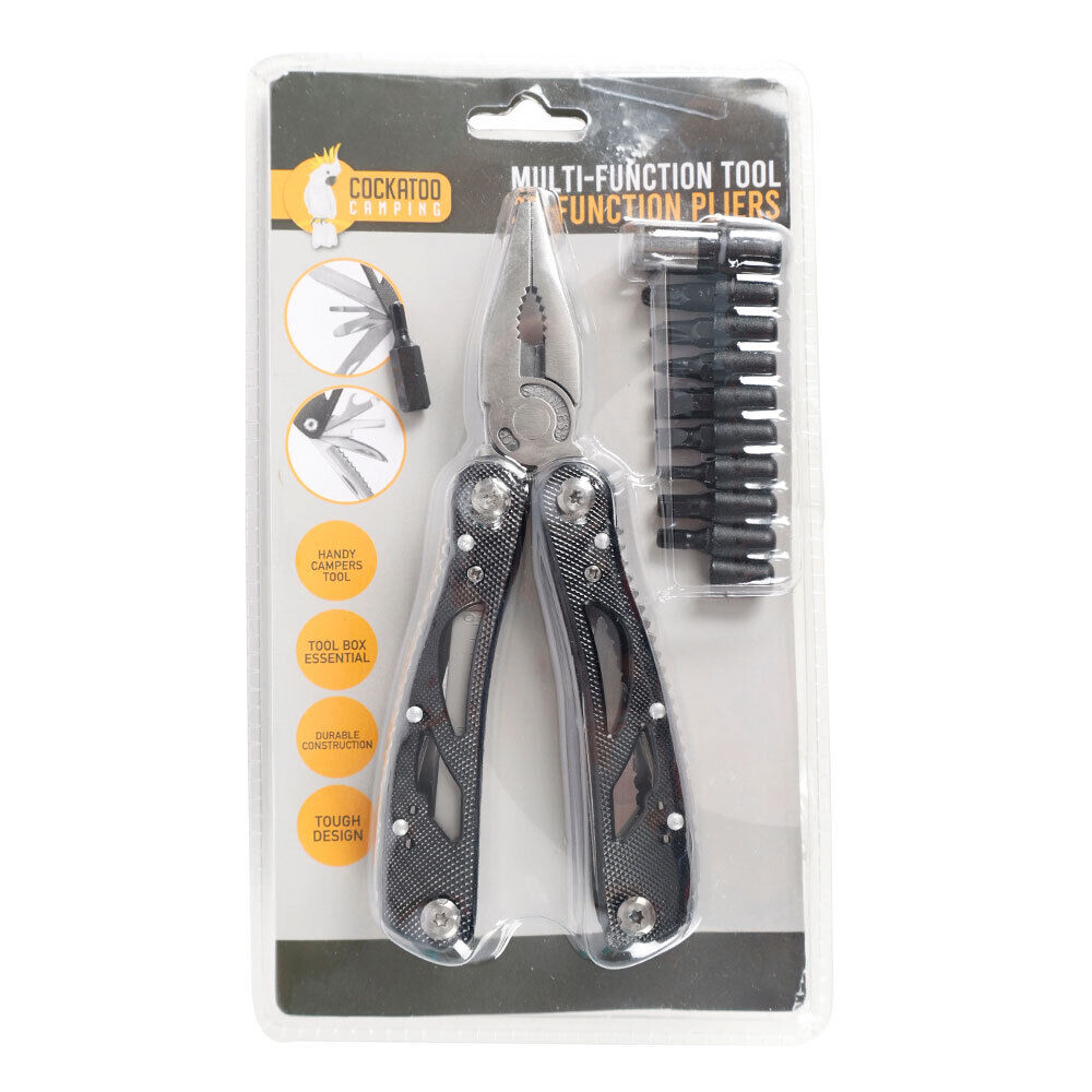 Wildtrak 25-in-1 Multi-Tool Aluminum Pliers - Black