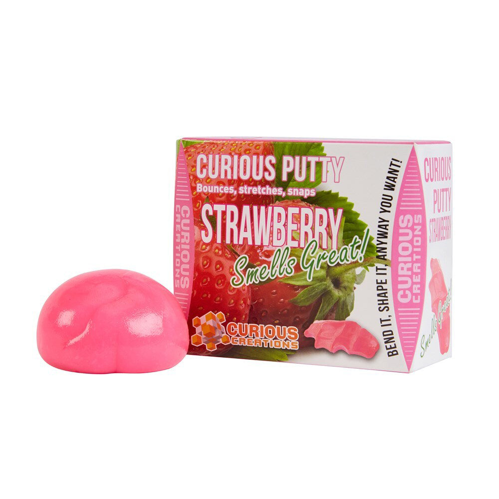 Curious Creations Strawberry Scented Putty Kids Sensory Toy 3y+
