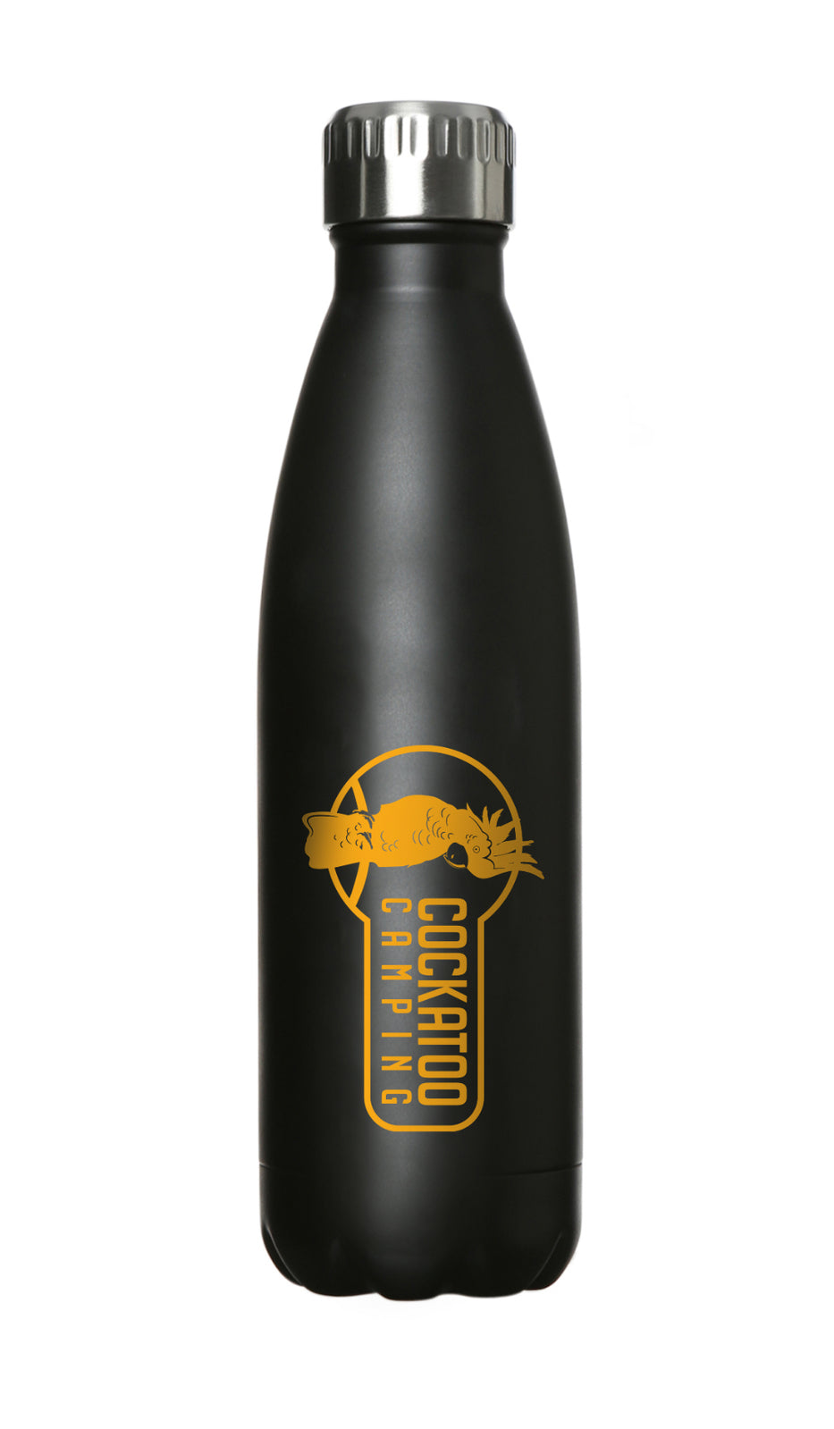 Cockatoo Camping 500ml Stainless Steel Drink Bottle - Black