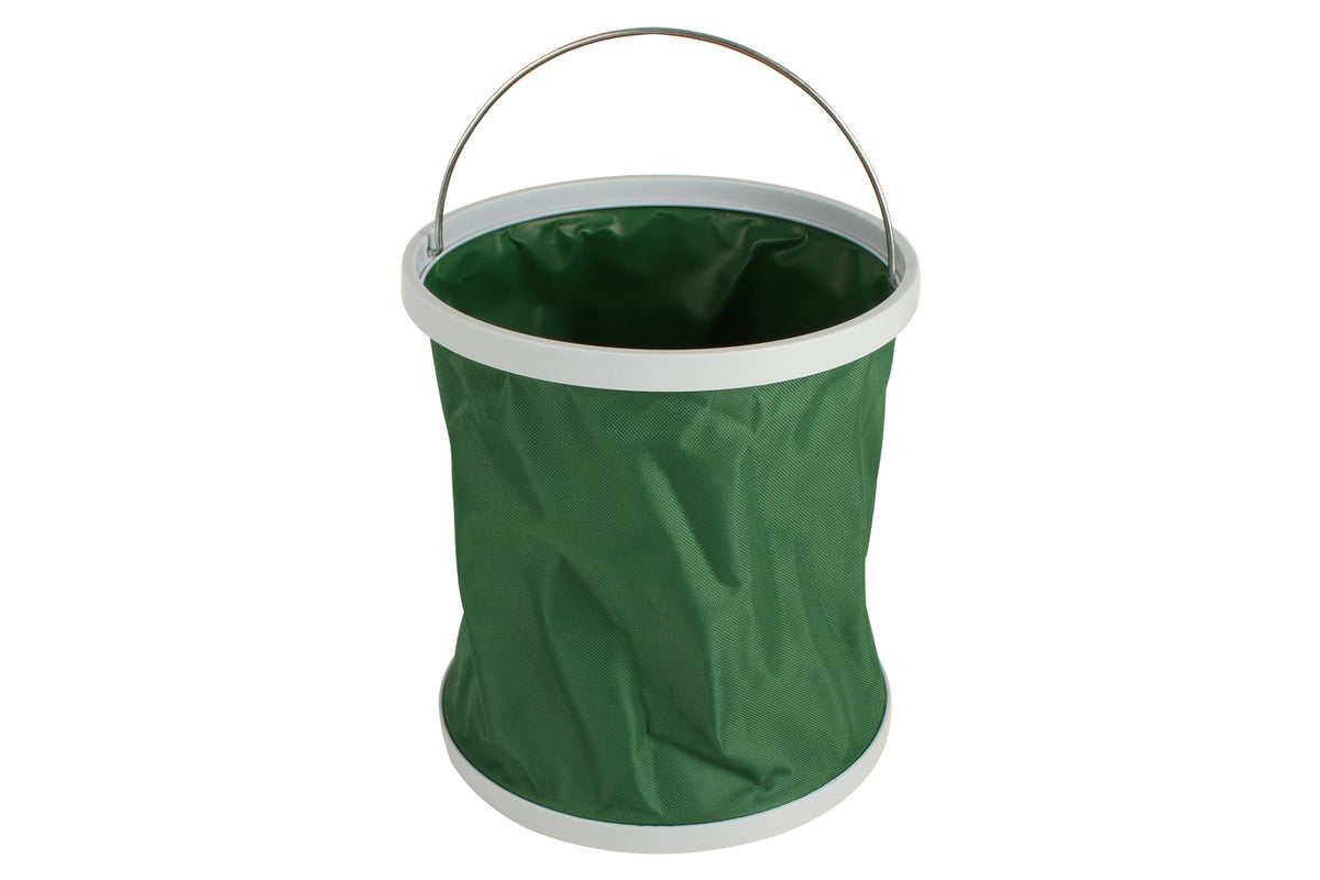 2PK Wildtrak Collapsible Foldable 11L Storage Bucket - Green