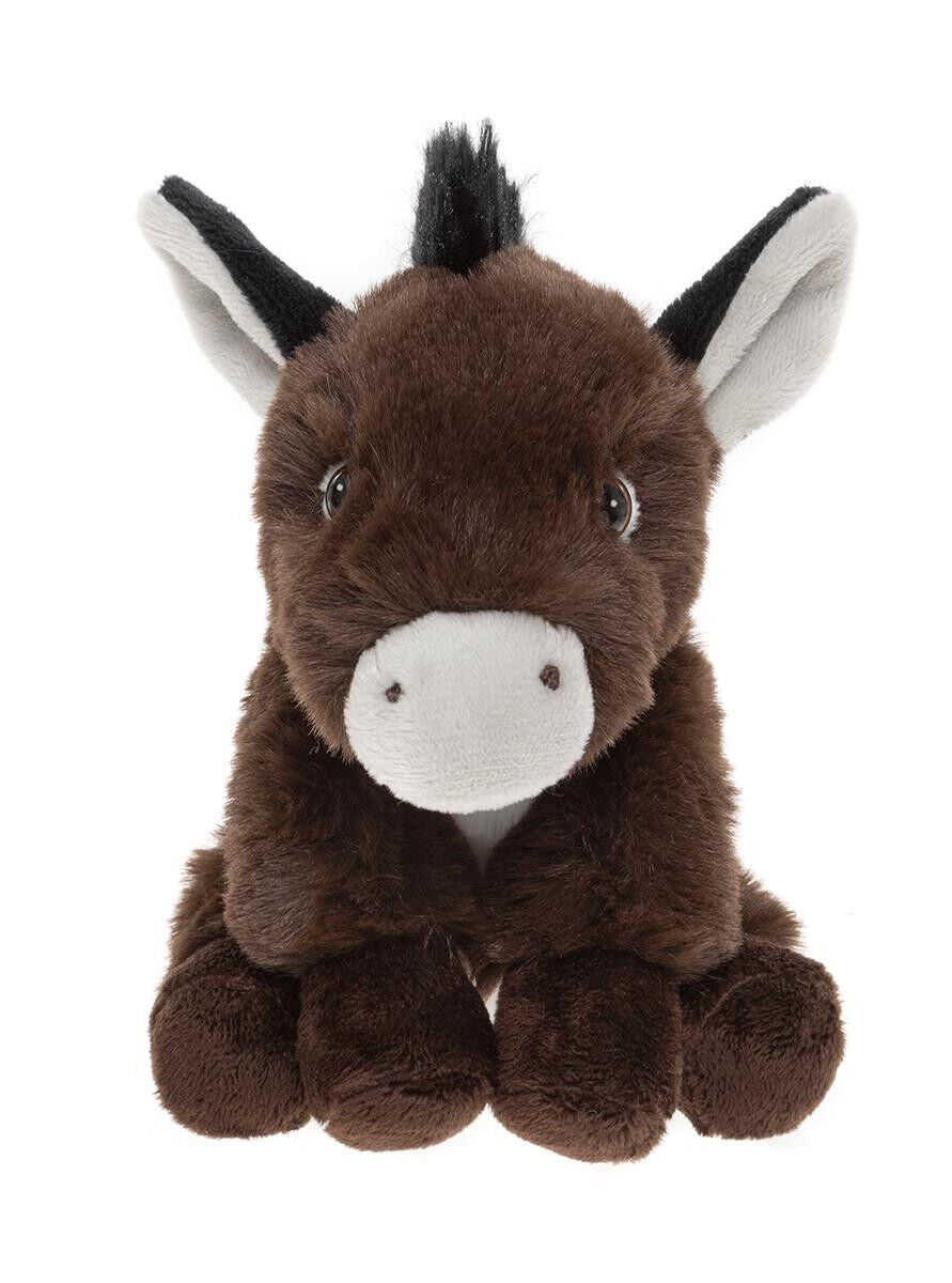 2PK Charlie Bears Kids Plush Toy Donkey Cuddle Club Collection 0Y+ Brown