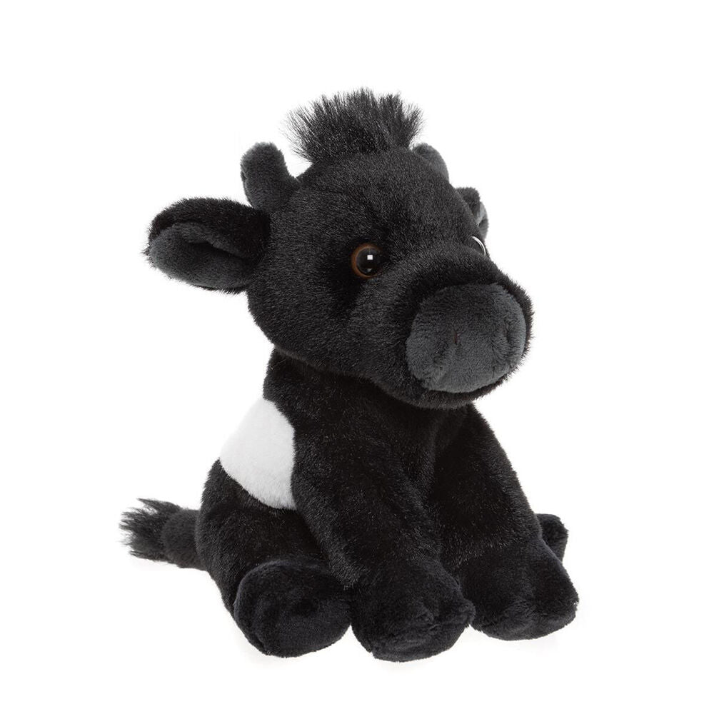 Charlie Bears Kids Plush Toy Belted Cow Cuddle Club Collection 0Y+ Black