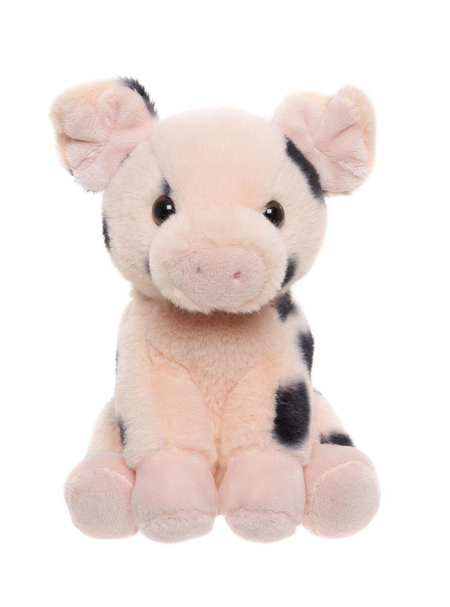 2PK Charlie Bears Kids Plush Toy Spotted Pig Cuddle Club Collection 0Y+ Pink;